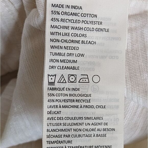 prAna Ocupas Popover Top Small NWT | Soft White Boho Organic Cotton Blouse - Picture 11 of 12